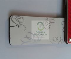 Beyaz �i�ek Parlak Panel